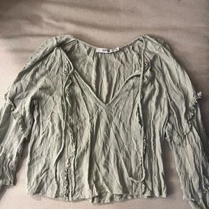 Just Fab Women's Mint Green Blouse.